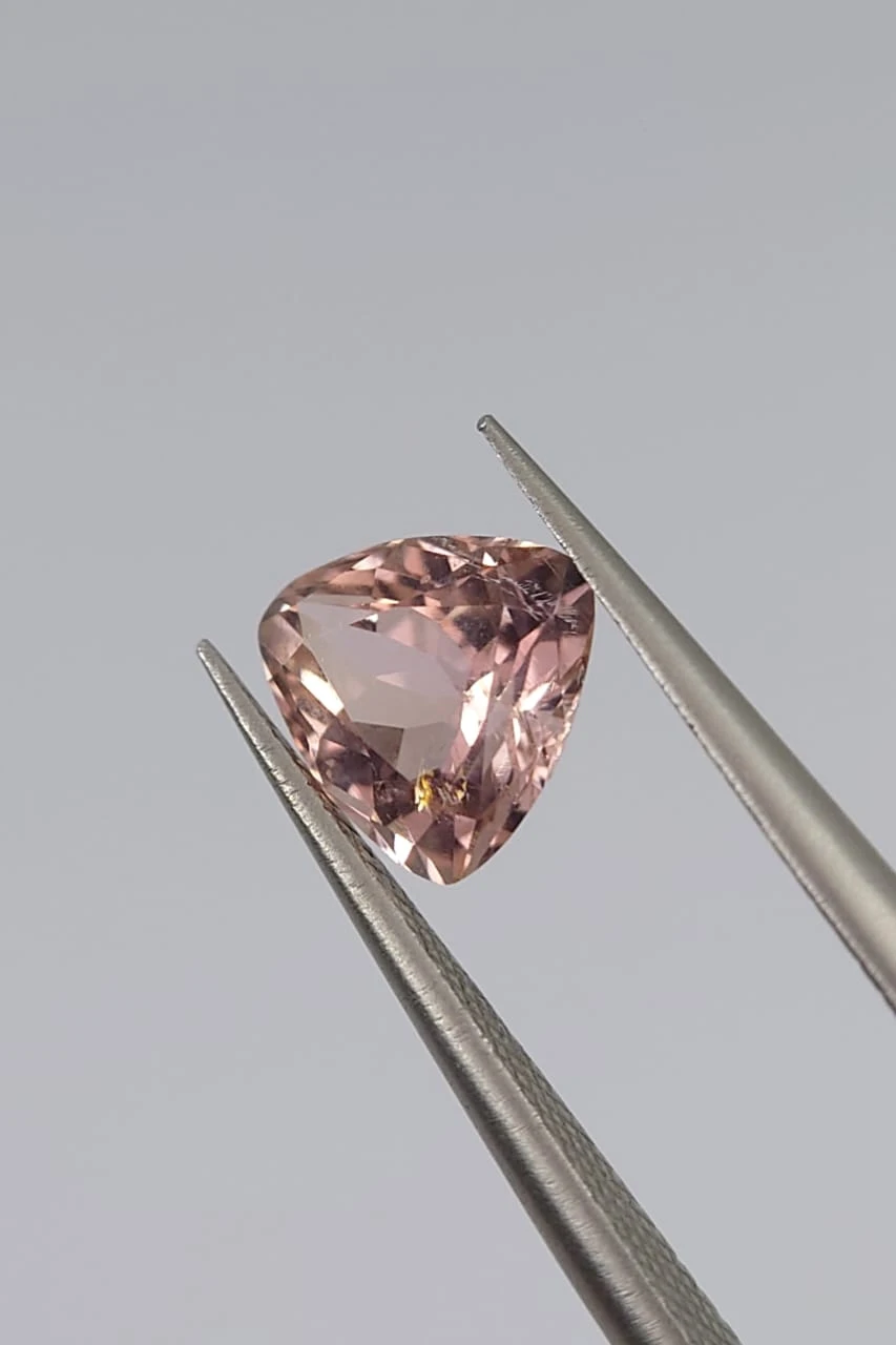 1.4ct Natural Tourmaline Triangular Cut From Afghanistan — view 1